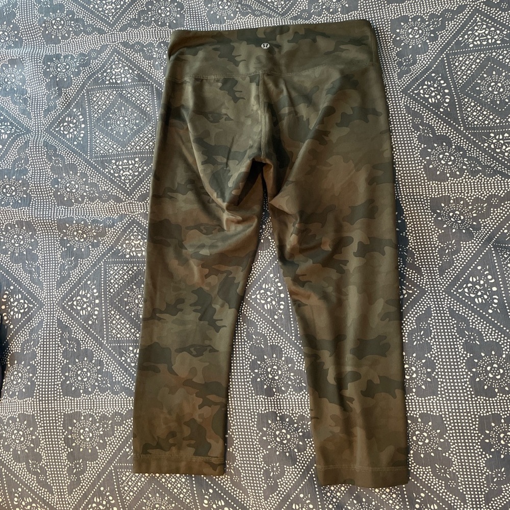Lululemon Athletica Align High Waist Cropped Camo Leggings